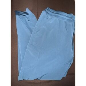 Maevn Womens Scrub Joggers Teal Blue Cargo Medical Nursing Pants Large LG